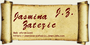 Jasmina Zatežić vizit kartica